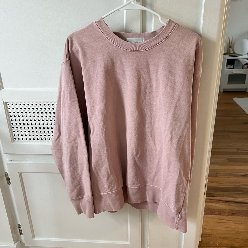 Talentless Unisex Crewneck Sweatshirt in Nude Pink